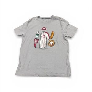 Under Armour Light Gray Kids' Baseball Graphic Tee